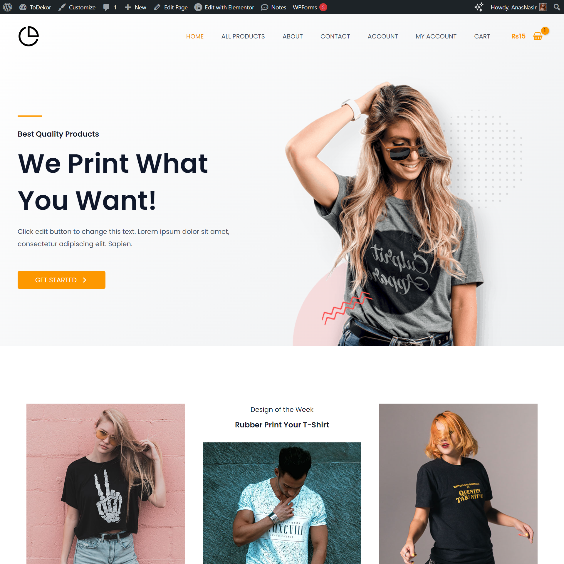 Print on Demand Web Design